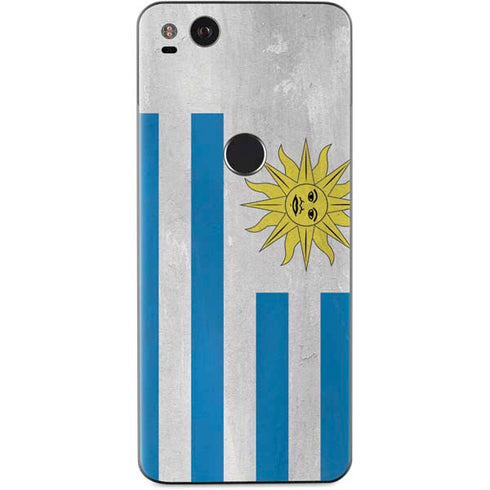 Uraguay Flag Distressed Google Pixel 2 XL Skin